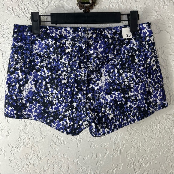 Joe’s Jeans | Electric Blue Popart Paint Splatter Denim Jean Shorts Size 28 - Picture 2 of 11